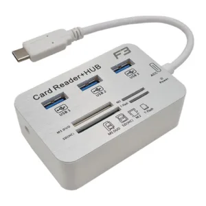 HUB Type-c para USB 3.0 e leitor de cartão de memória JC-TYC-COMBO - F3