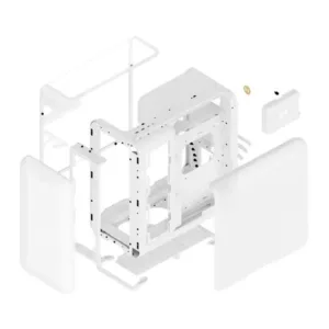 Gabinete Gamer Hyte X50 Mid Tower Lateral de Vidro Branco CS-HYTE-X50G-WW