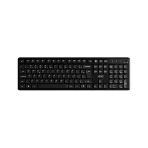 Kit Teclado e Mouse AOC KM460 USB 1200 DPI 104 Teclas Resistente a Derramamento Preto