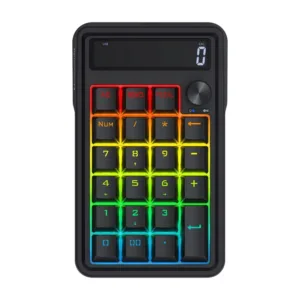 Teclado Numérico Redragon Gamer Cove RGB Preto K733-RGB