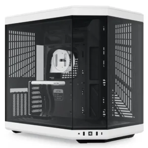 Gabinete Gamer Hyte Y70 Mid Tower Vidro Temperado EATX Sem Fans Preto e Branco CS-HYTE-Y70-BW