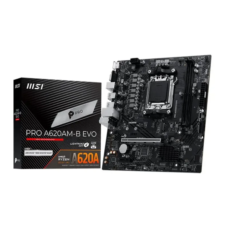 Placa Mãe MSI Pro A620AM-B Evo DDR5 Socket AMD AM5 M-ATX Chipset AMD A620A 0119449-01
