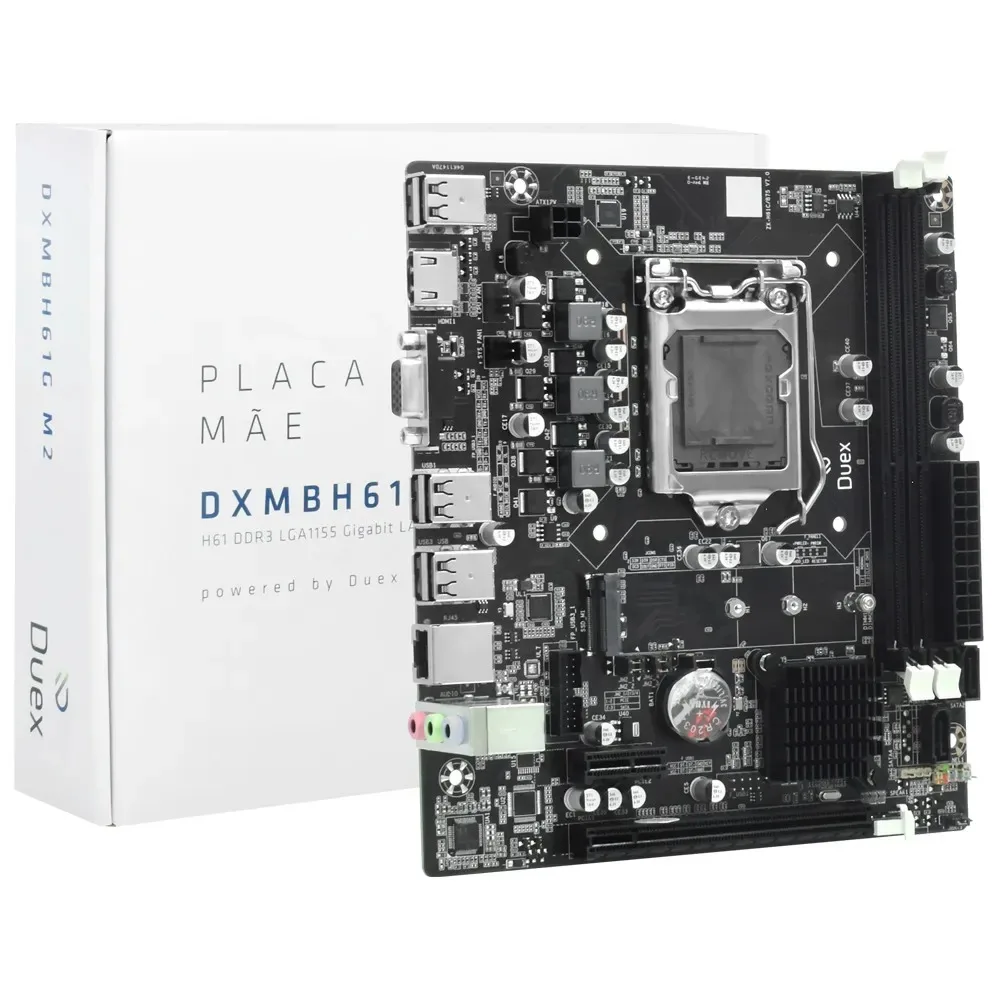 Placa Mãe Duex DXMBH61S LGA 1155 DDR3 com M.2