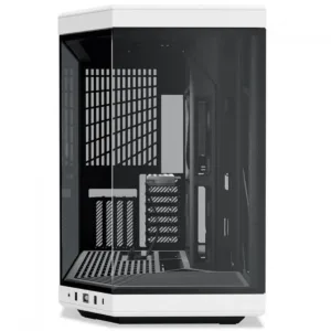 Gabinete Gamer Hyte Y70 Mid Tower Vidro Temperado EATX Sem Fans Preto e Branco CS-HYTE-Y70-BW