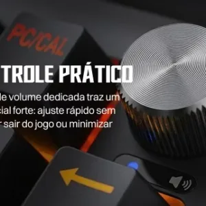 Teclado Numérico Redragon Gamer Cove RGB Preto K733-RGB