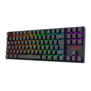 Teclado Mecanico Redragon Kumara Elite Rainbow Switch Azul Wireless Preto K552-KRS-PT-BLUE