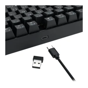 Teclado Mecanico Redragon Kumara Elite Rainbow Switch Azul Wireless Preto K552-KRS-PT-BLUE