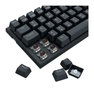 Teclado Mecânico Gamer Redragon Ryze Pro RGB Wireless Switch Brown K633RGB-PRO-PT-BROWN