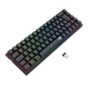 Teclado Mecânico Gamer Redragon Ryze Pro RGB Wireless Switch Brown K633RGB-PRO-PT-BROWN