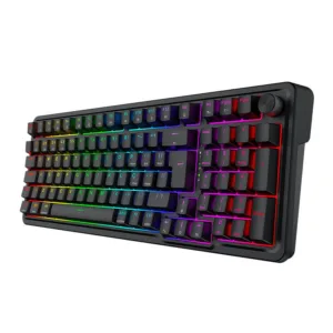 Teclado Mecanico Redragon Eisa Pro RGB ABNT2 Switch Mambo Tri-Mode Preto K686-RGB-PRO-PT-MAMBO