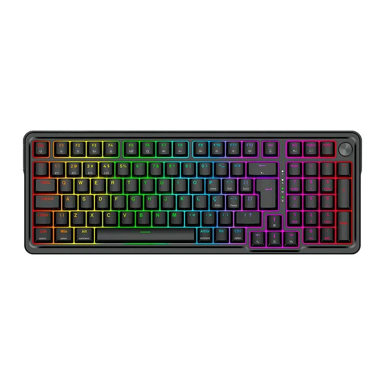 Teclado Mecanico Redragon Eisa Pro RGB ABNT2 Switch Mambo Tri-Mode Preto K686-RGB-PRO-PT-MAMBO