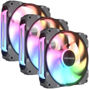 Kit Fan Cougar Apolar 120 ARGB 3x120mm Preto CF-APR12HB3-RGB