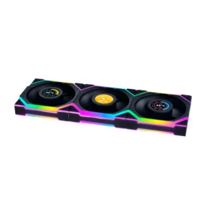 Kit Fan Lian Li UNI FAN SL Wireless LCD Reverse Blade ARGB 3x120mm Preto 12RSLLCD1W3B