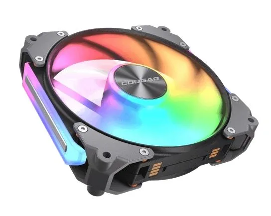 Kit Fan Cougar Apolar 120 ARGB Reverse Blade 3x120mm Preto CF-ARW12HB3-RGB