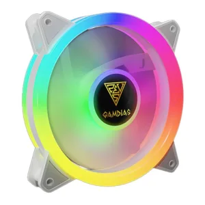 Kit Cooler RGB Gamdias M2-1204R WH 4x120mm Branco