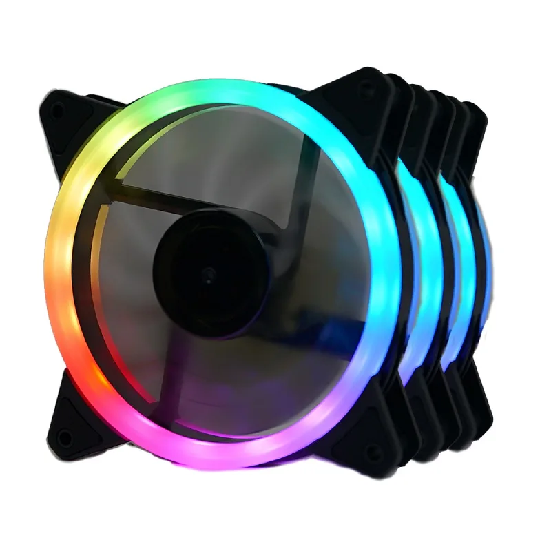 Kit Fan com 3 Unidades GC-F011 RGB 120mm Com Controladora - Redragon