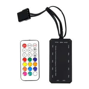 Kit Fan com 3 Unidades GC-F011 RGB 120mm Com Controladora - Redragon