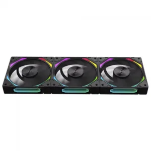 Kit Fan Kalkan Halo ARGB 3x120mm PWM Preto KLK00019