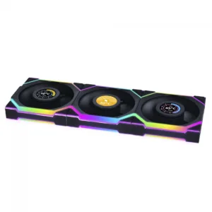 Kit Fan Lian Li UNI FAN SL Wireless LCD ARGB 3x120mm Preto 12SLLCD1W3B