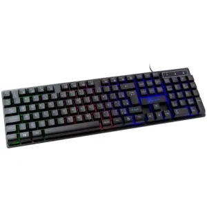 Kit Gamer Kalkan Teclado + Mouse + Mousepad + Headset Odin RGB USB ABNT2 3600 DPI Preto KLK00017