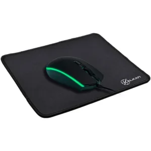Kit Gamer Kalkan Teclado + Mouse + Mousepad + Headset Odin RGB USB ABNT2 3600 DPI Preto KLK00017