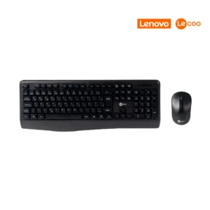 Kit Teclado e Mouse Sem Fio Lecoo KW211 Preto