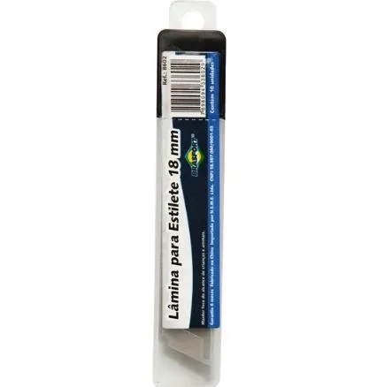 Lâmina para Estilete 18mm (Kit C/10 unidades) - BRASFORT