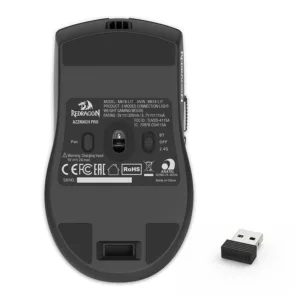 Mouse Gamer Redragon Azzmach Lite 10000DPI 6 Botoes Tri-Mode Preto M618-LIT