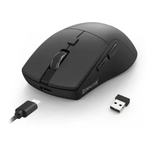 Mouse Gamer Redragon Azzmach Lite 10000DPI 6 Botoes Tri-Mode Preto M618-LIT