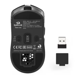 Mouse Gamer Redragon Prism Ultra 26000DPI 5 Botoes Tri-Mode Preto M997-ULT