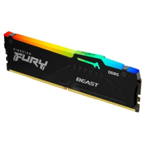 Memória Kingston Fury Beast RGB 16GB 5600MHz DDR5 CL40 para Intel XMP Preto KF556C40BBA-16