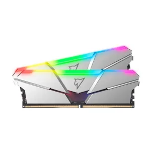 Memória 32GB Netac RGB DDR5 Shadow (16GB X 2) C40 Silver 5600U NTSRD5P56DP-32S