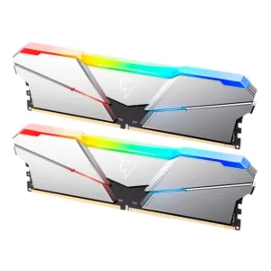 Memória 32GB Netac RGB DDR5 Shadow (16GB X 2) C40 Silver 5600U NTSRD5P56DP-32S
