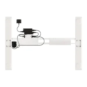 Mesa Elements Elevatória Misch Branco Com Tampo Carvalho Madeira 140x60x2.5 cm