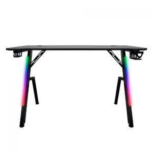 Mesa Gamer Kalkan Illumi RGB Inclinável Com Suporte Para Headset e Copo Preto KLK00030