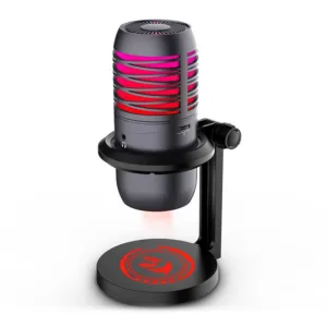 Microfone Condensador Nebula Rainbow Tipo-C Preto GM211 - Redragon