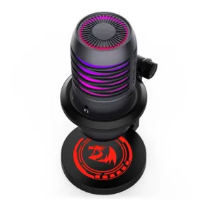 Microfone Condensador Nebula Rainbow Tipo-C Preto GM211 - Redragon