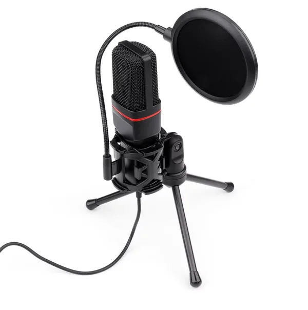 Microfone Gamer Redragon Seyfert GM100 para Streaming Lives e Gravações