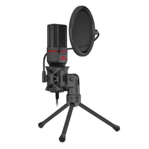 Microfone Gamer Redragon Seyfert GM100 para Streaming Lives e Gravações