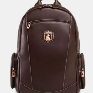 Mochila Executiva Nordweg Águia em Couro Italiano Café para Notebook NW074A.IC