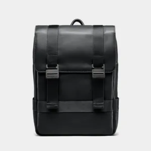 Mochila Executiva de Couro para Notebook Nordweg Dolomitas MW101 Couro Italiano Preto NW101.IP