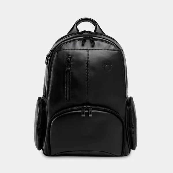 Mochila Executiva de Couro para Notebook Nordweg NW072B Black Edition Couro Italiano Preto NW072B.IP