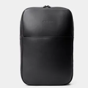 Mochila de Couro Nordweg Slim Workplace NW108.IP Italiano Preto