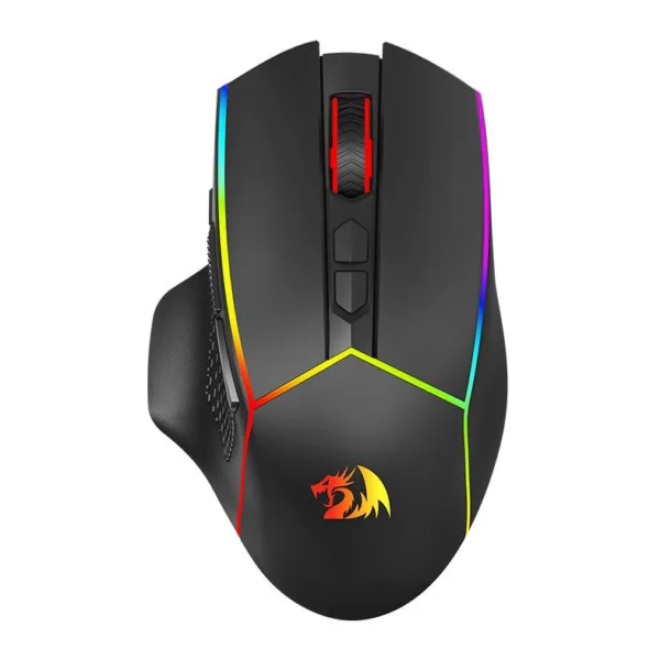 Mouse Gamer Redragon Axe Pro RGB 8000DPI 8 Botões Preto M814RGB-PRO