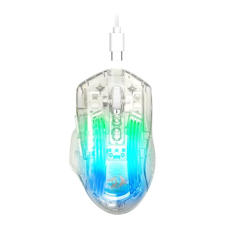 Mouse Redragon Gamer Chazzis RGB 24000DPI 8 Botoes Crystal M695CT