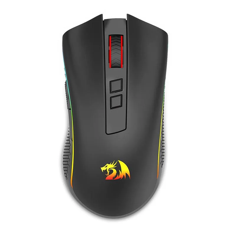 Mouse Gamer Redragon Cobra Pro Wireless RGB 16000 DPI com 8 Botões Programáveis Preto M711-PRO