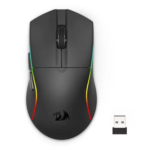 Mouse Redragon Gamer Deicide Lite RGB 10000DPI 5 Botoes Bluetooth Preto M816-LIT