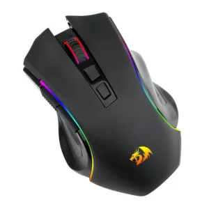 Mouse Redragon Gamer Griffin Pro RGB 4800DPI 7 Botoes Wireless Preto M602P-KS