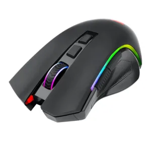 Mouse Redragon Gamer Griffin Pro RGB 4800DPI 7 Botoes Wireless Preto M602P-KS
