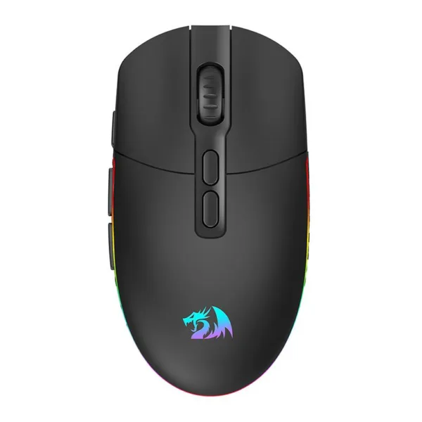 Mouse Gamer Redragon Invader Pro RGB Wireless USB 10000 DPI Preto M719RGB-PRO